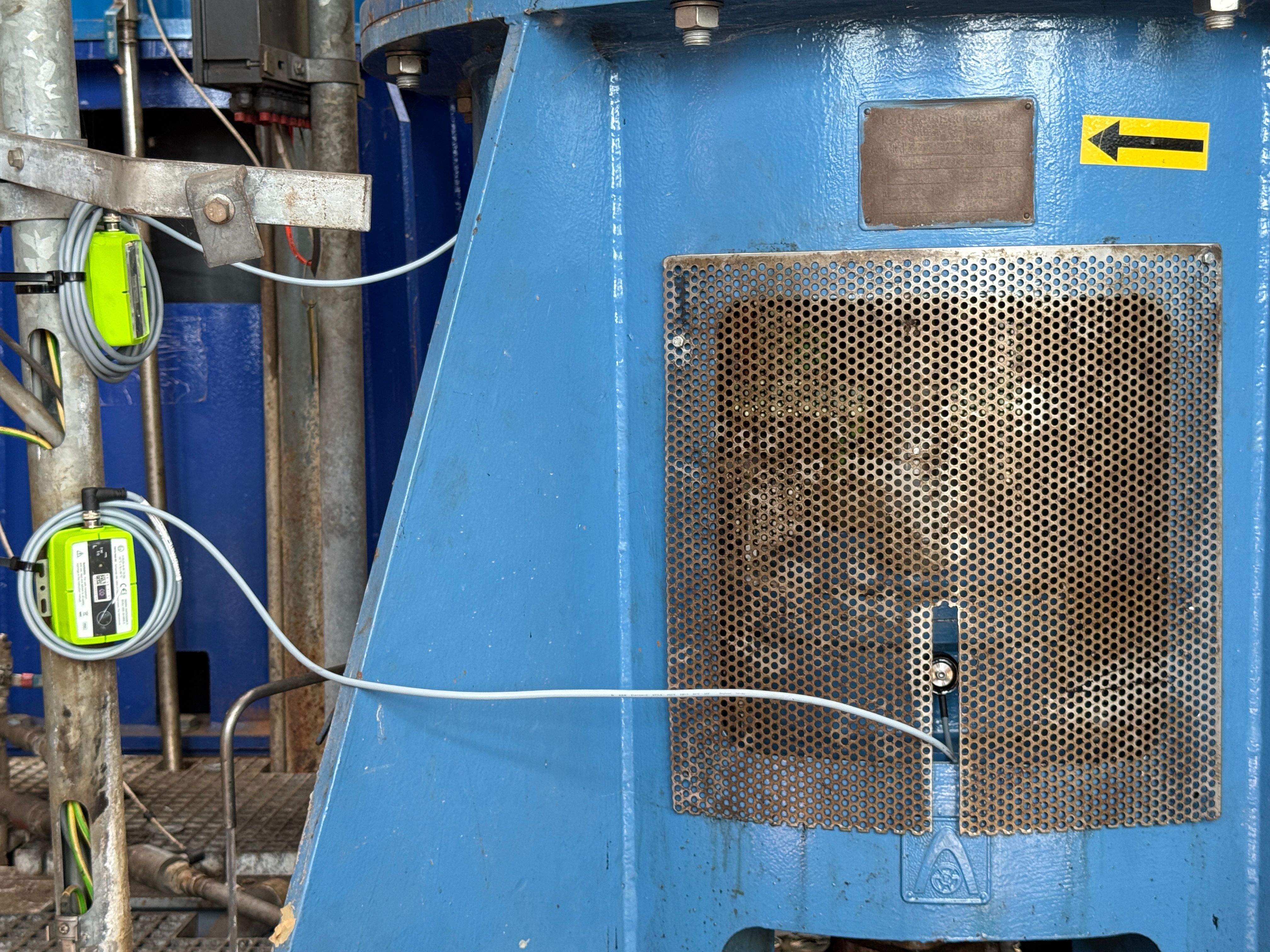 LoRaWAN-Sensoren an der Flusswasserpumpe